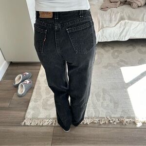 vintage levis black jeans 550s student fit